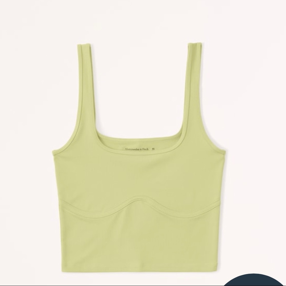 Abercrombie Seamless Fabric Corset Squareneck Tank